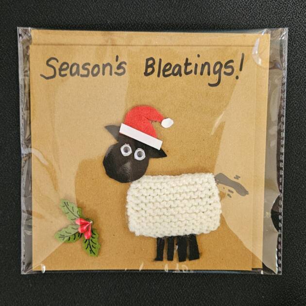 Seasons Bleatings Sheep card