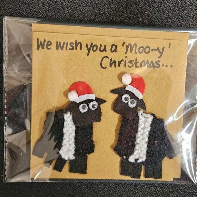 We wish you a Moo-y Christmas card
