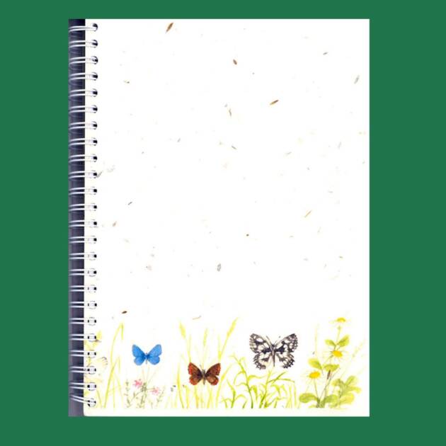 Seed Paper Notebook Butterflies