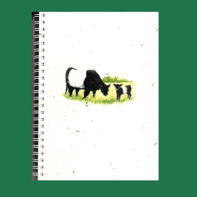 Belted Galloway Seed paper Notebook