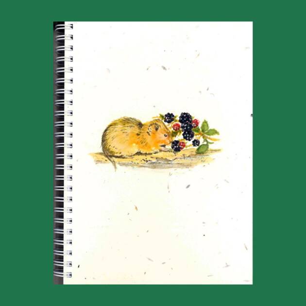 Water Vole Seed Paper Notebook