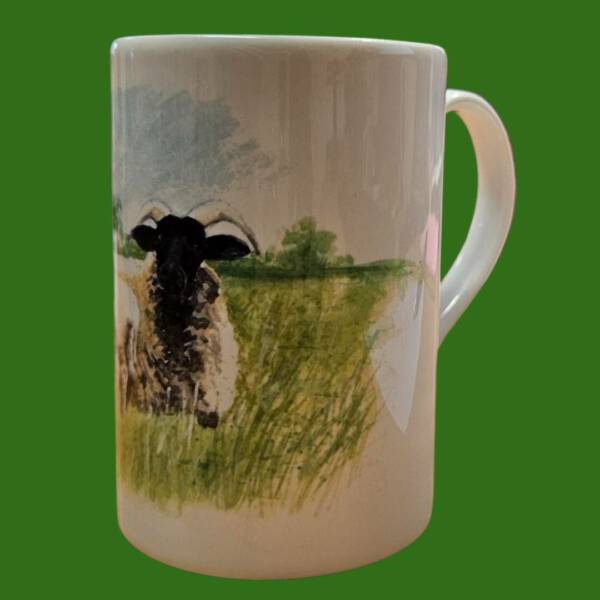 Norfolk Horn Sheep and Lamb Mug - Porcelain - Image 4