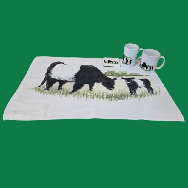 Belted Galloway Tea Towel